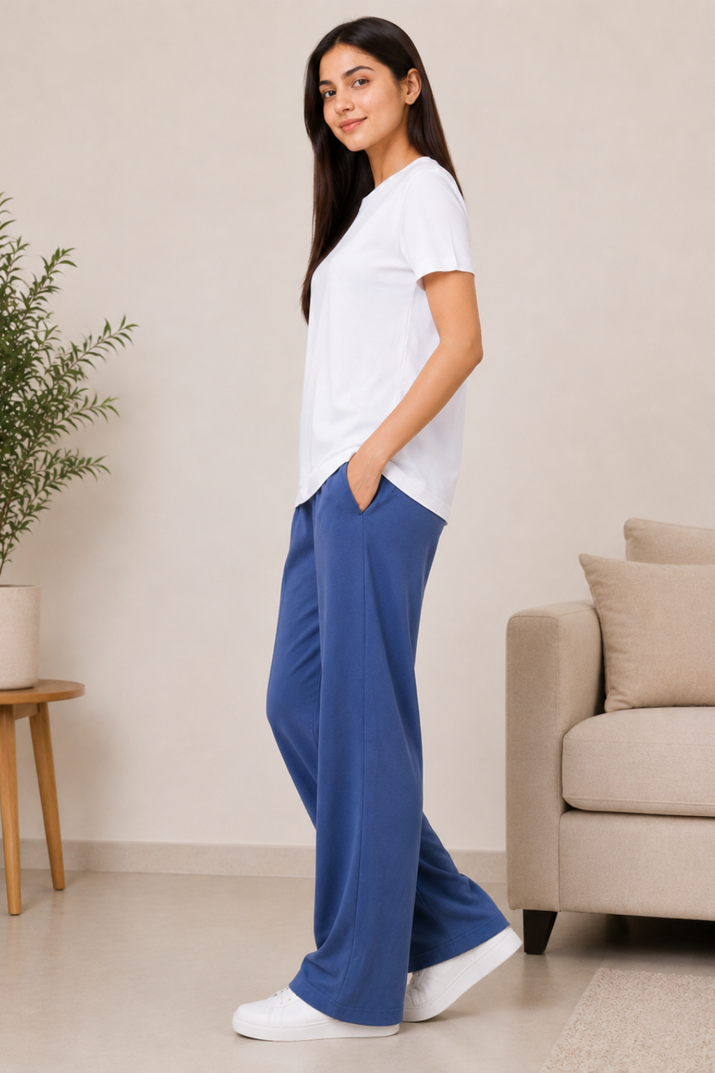 Womens relaxed fit Powder blue