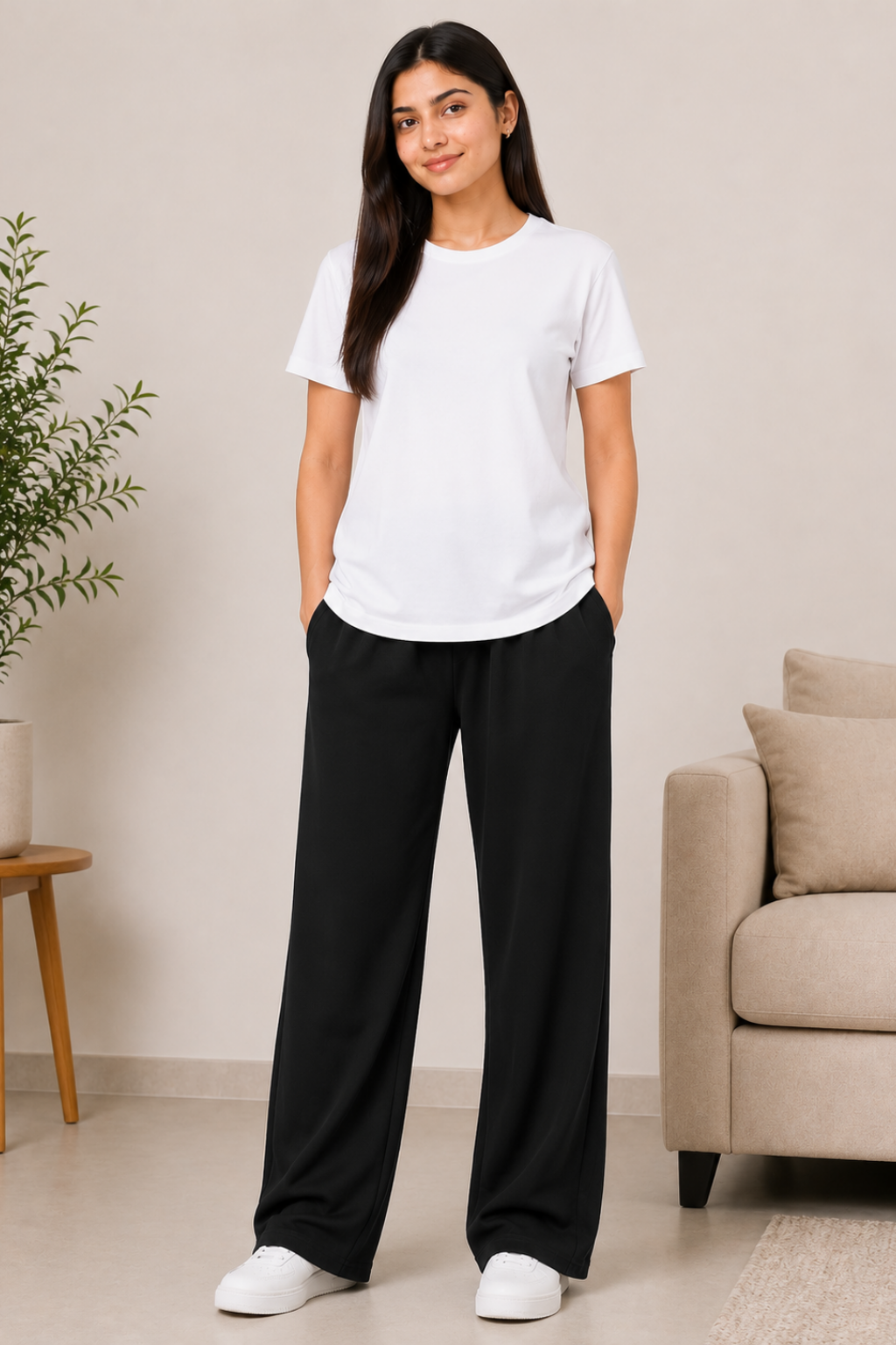 Womens relaxed fit Black