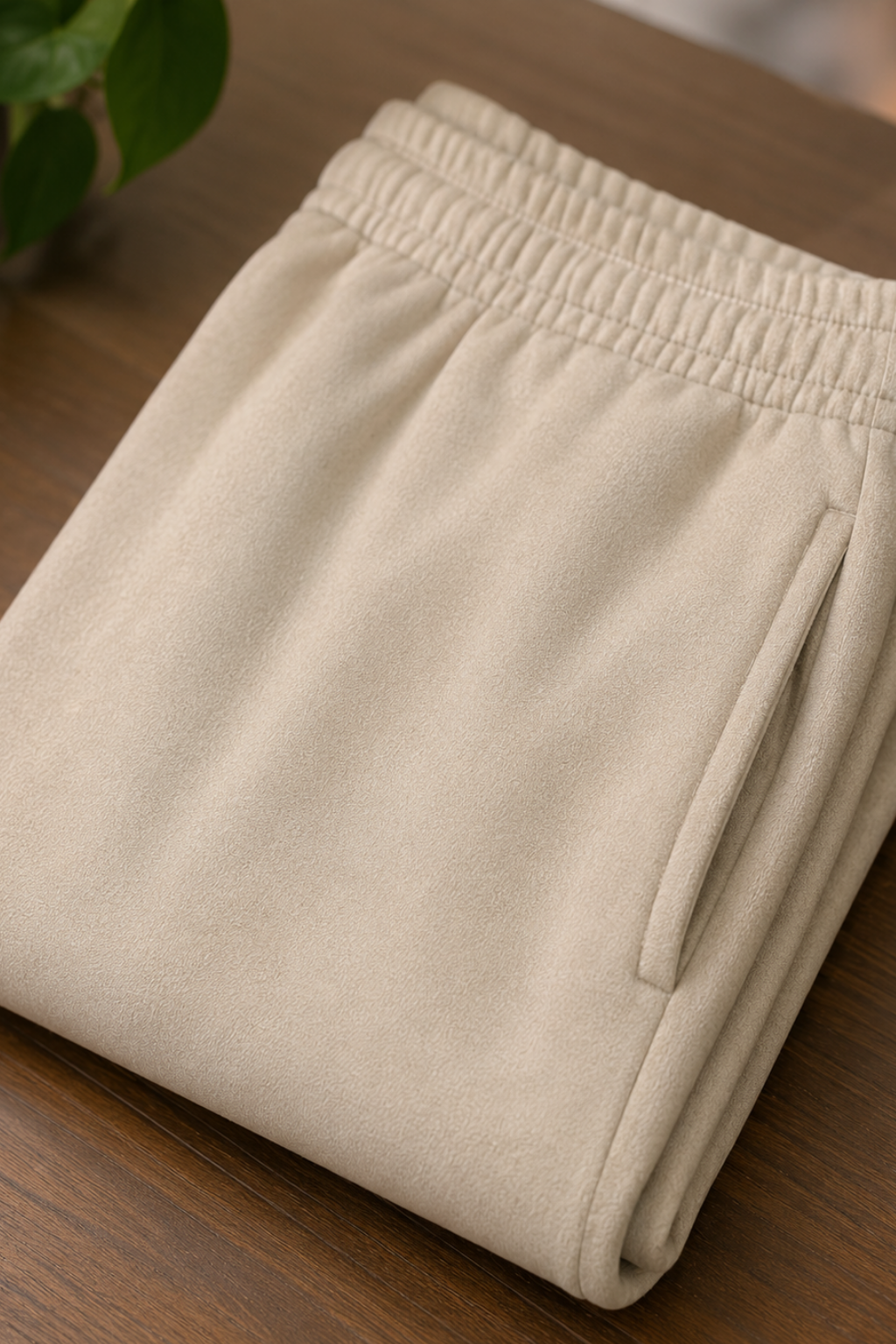 Mens Beige Jogger Regular Fit