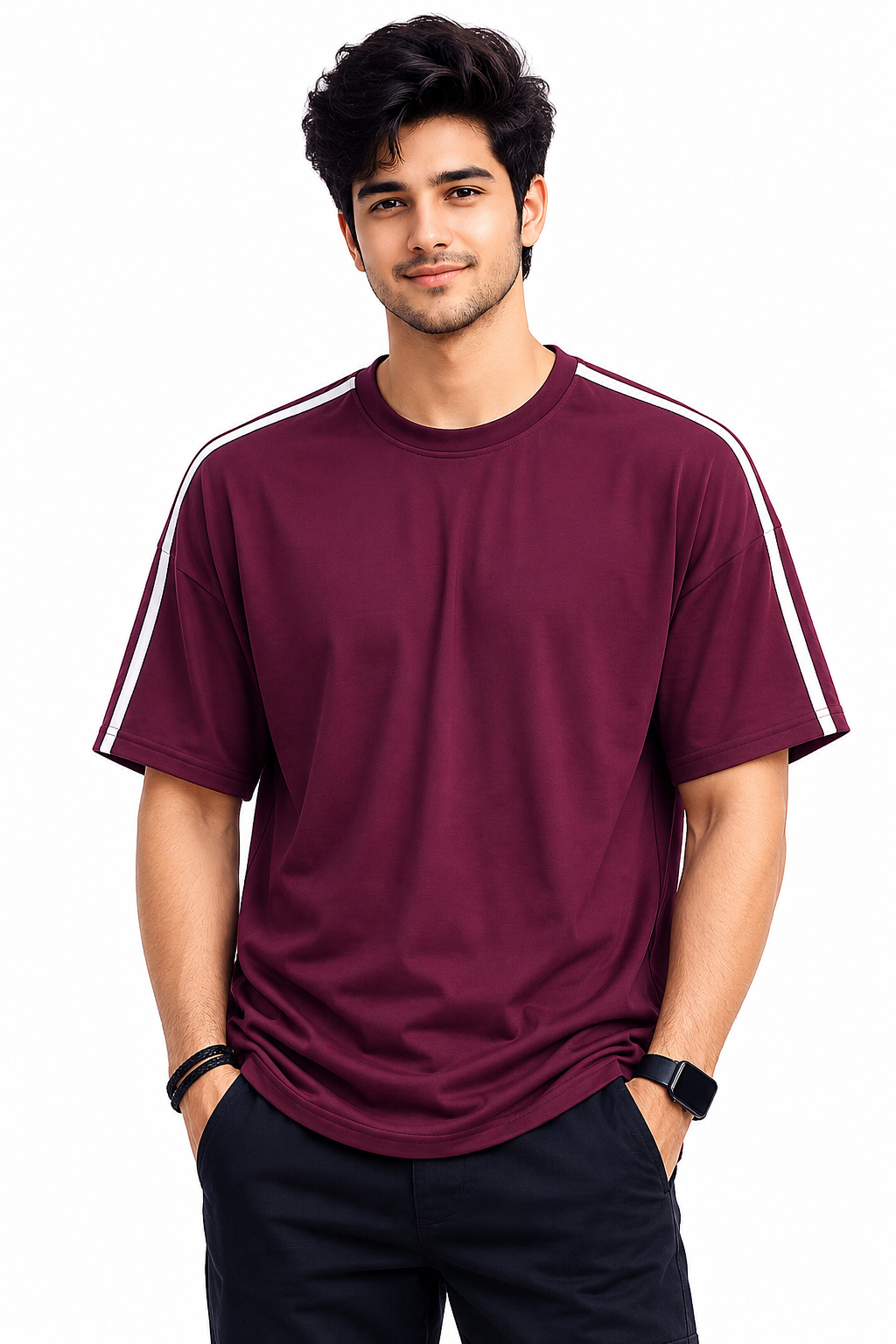 Mens oversized Activewear Rose Gold t-shirt