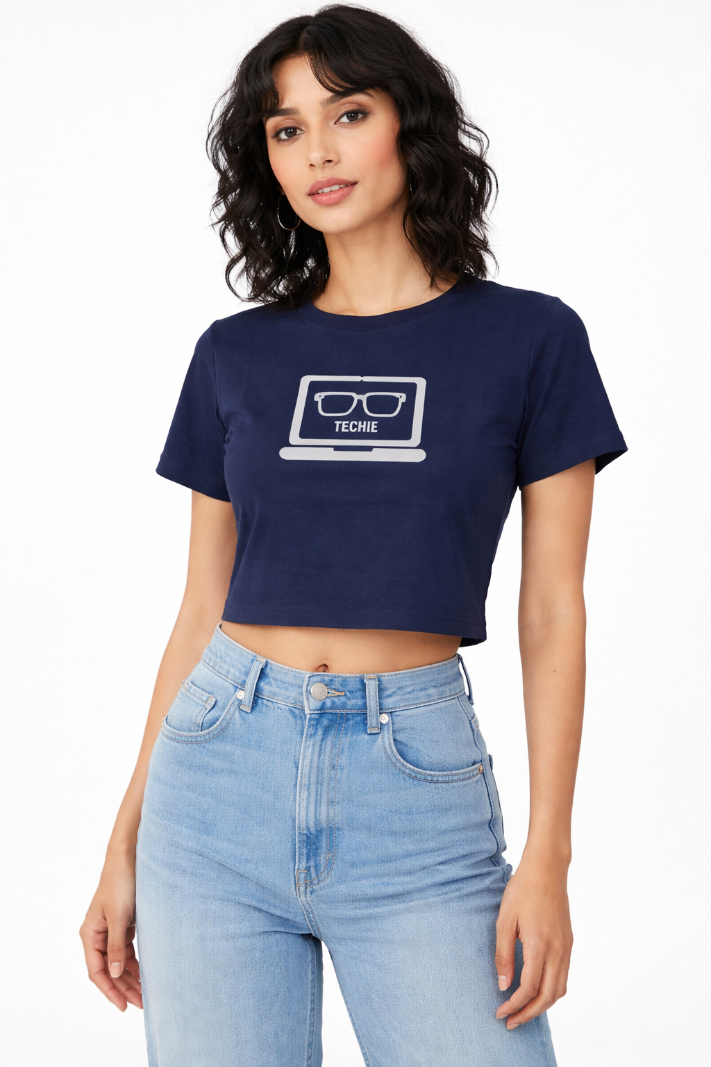 Women printed crop top