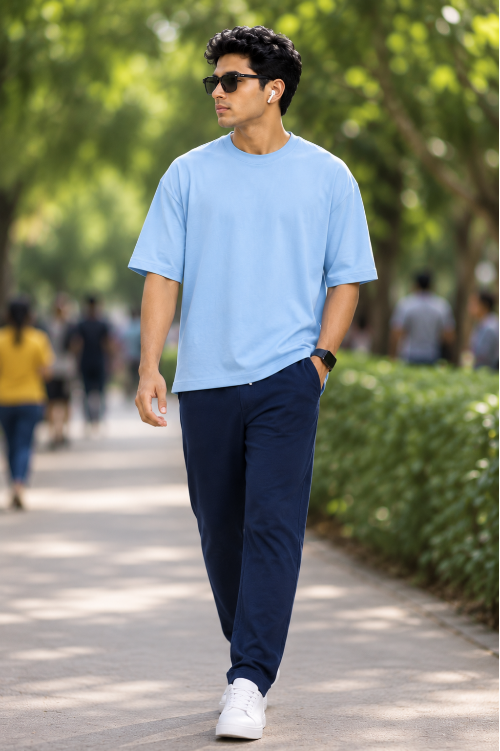 Mens Navy Jogger Regular Fit