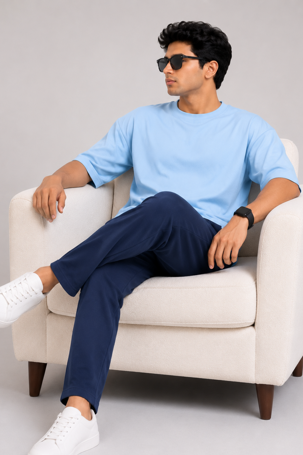 Mens Navy Jogger Regular Fit