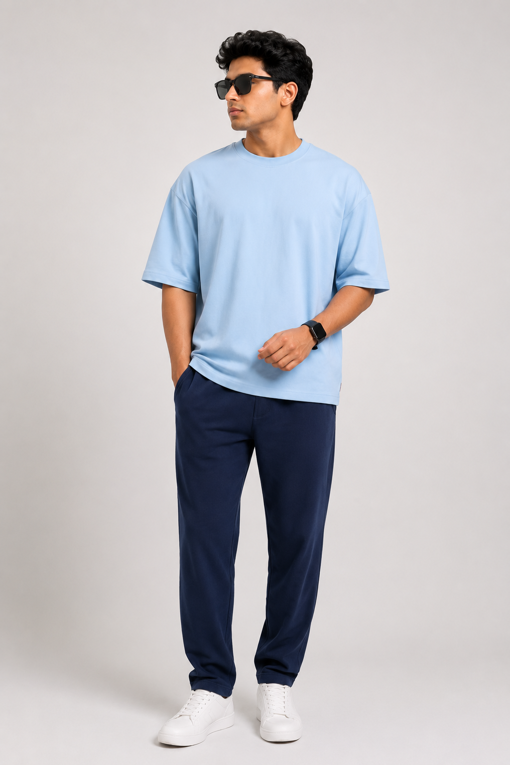 Mens Navy Jogger Regular Fit