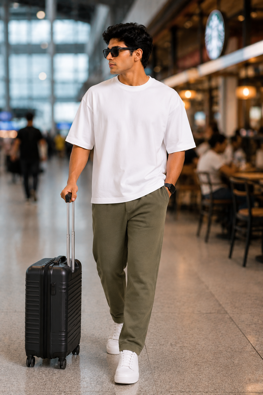 Mens Olive Jogger Regular Fit