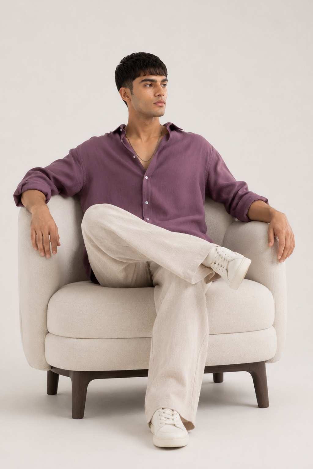 Men's Oversize shirt Purple