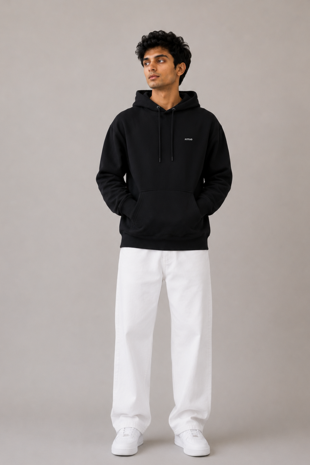 Mens Regular Fit Hoodie - Black