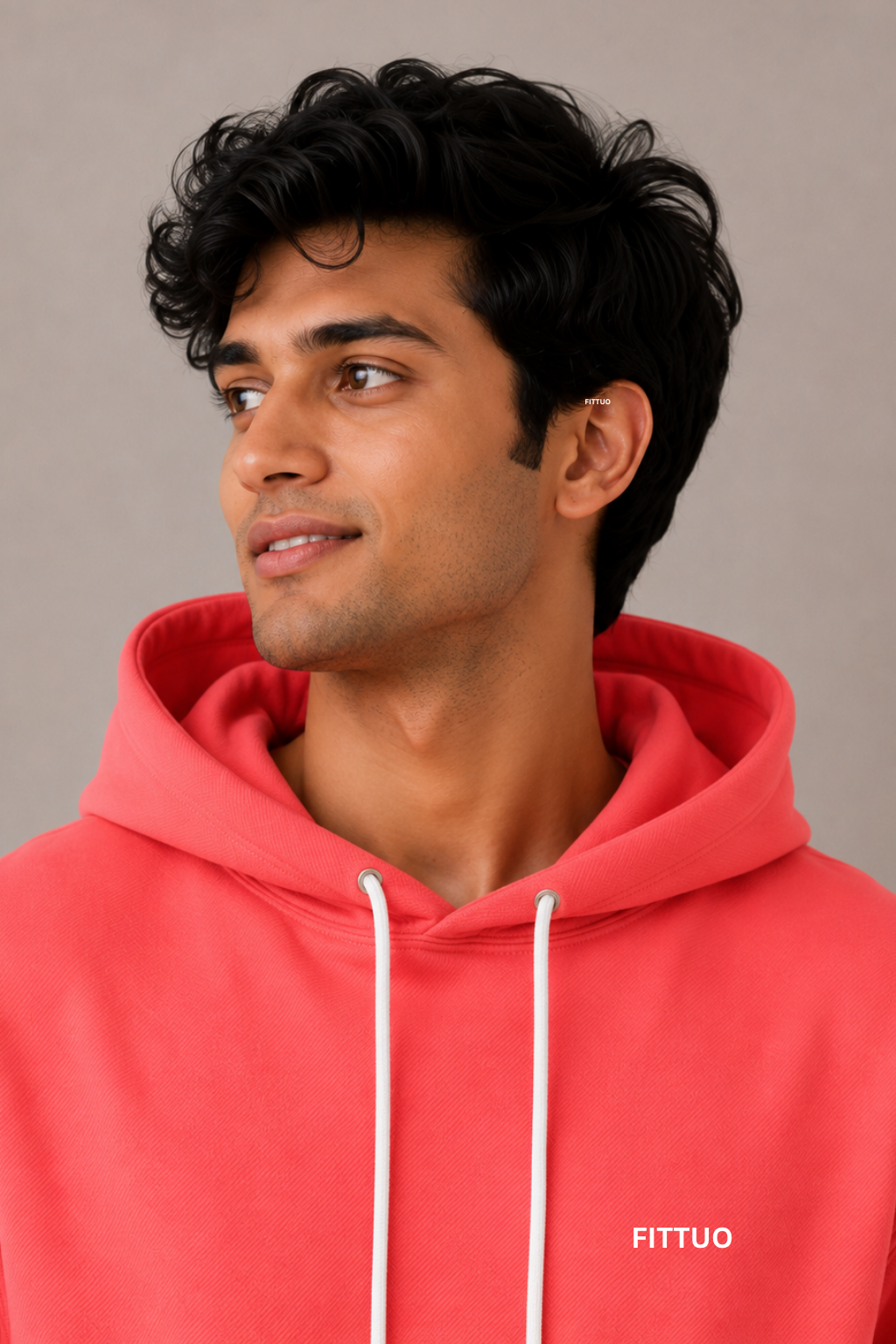 Mens Regular Fit Hoodie - Teal orange
