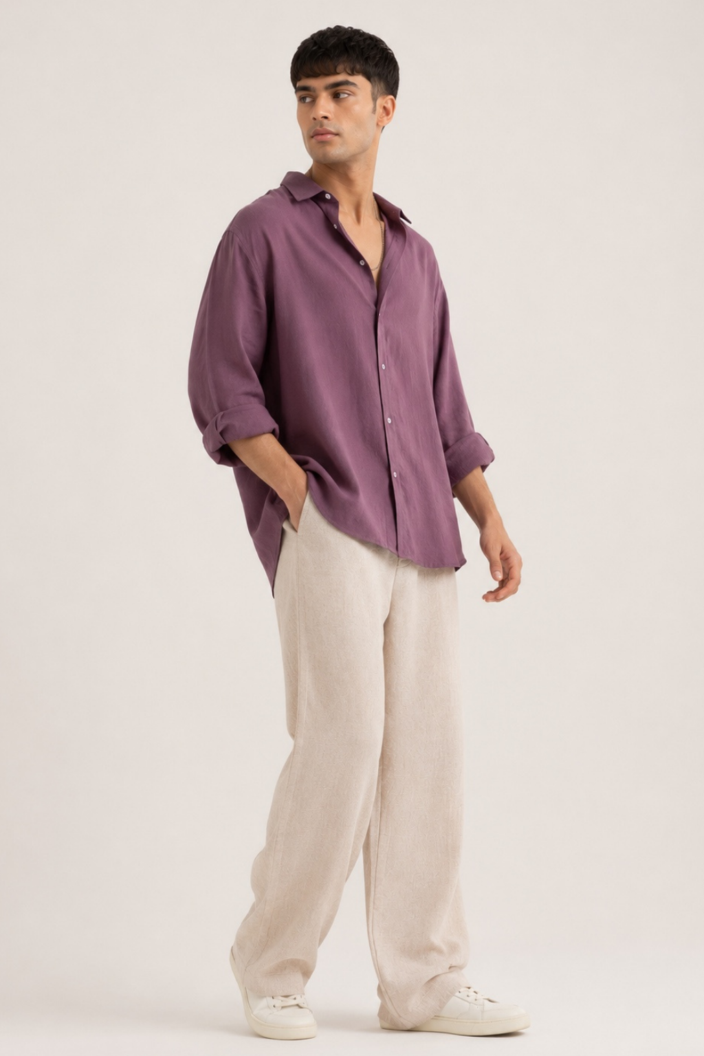 Men's Oversize shirt Purple