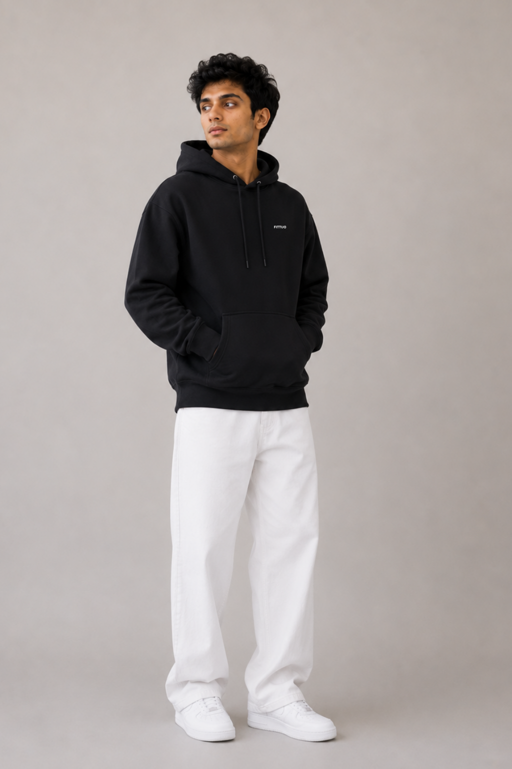 Mens Regular Fit Hoodie - Black