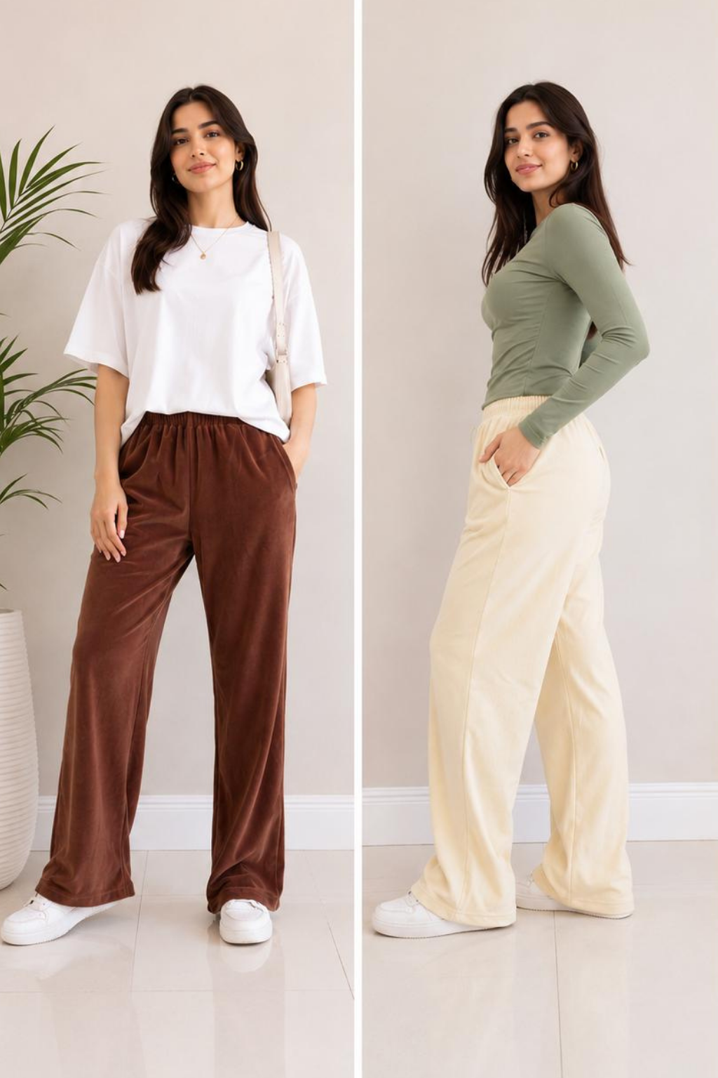 Ultra Comfort Wide Leg Pants | Pack of 3 Pieces