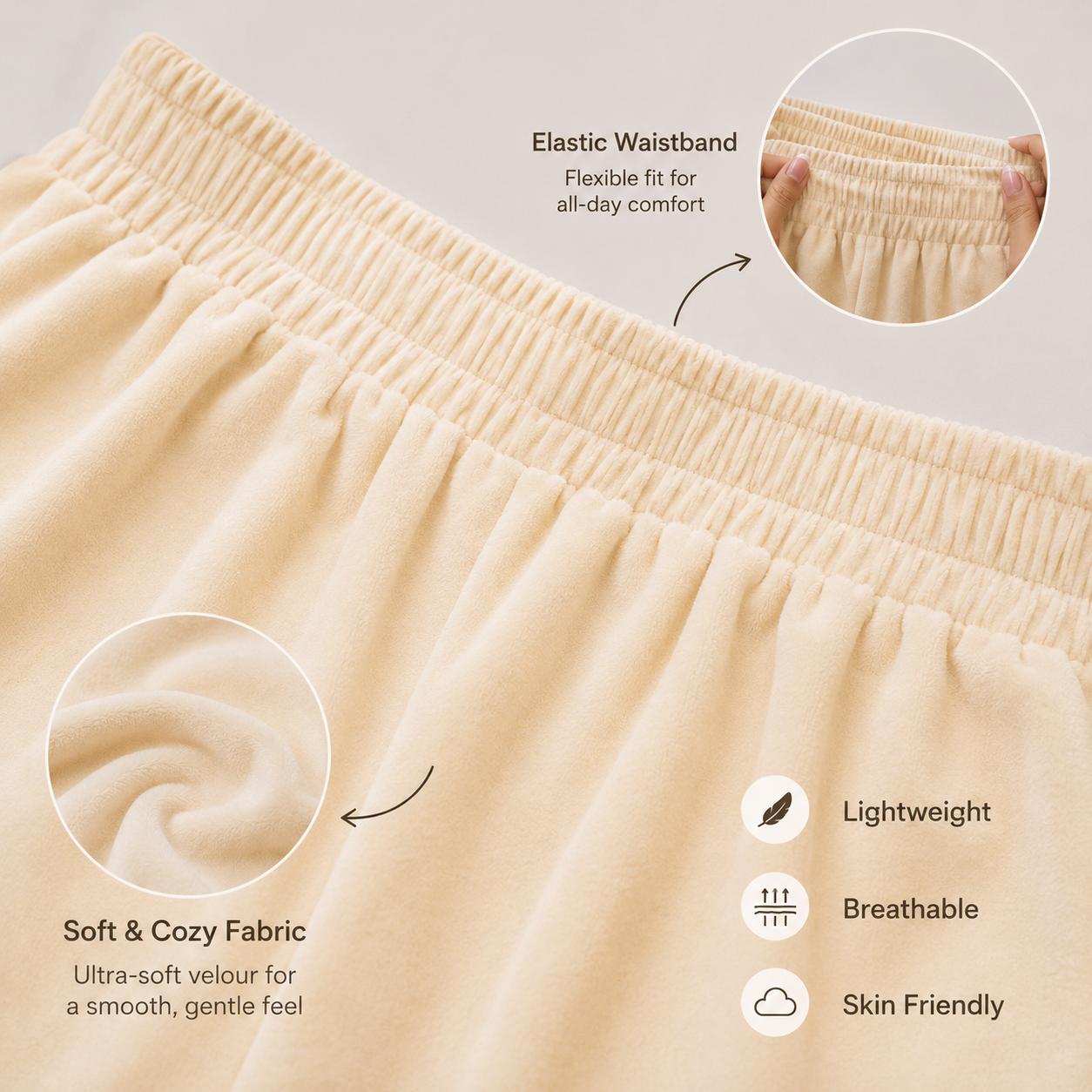 Ultra Comfort Wide Leg Pants | Pack of 3 Pieces