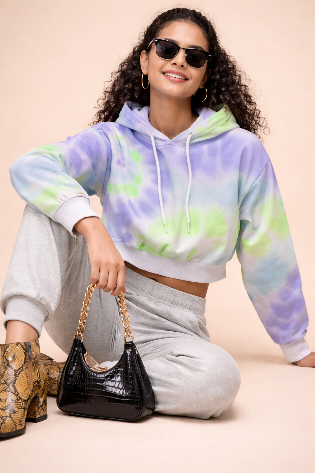 Women crop top sweatshirt