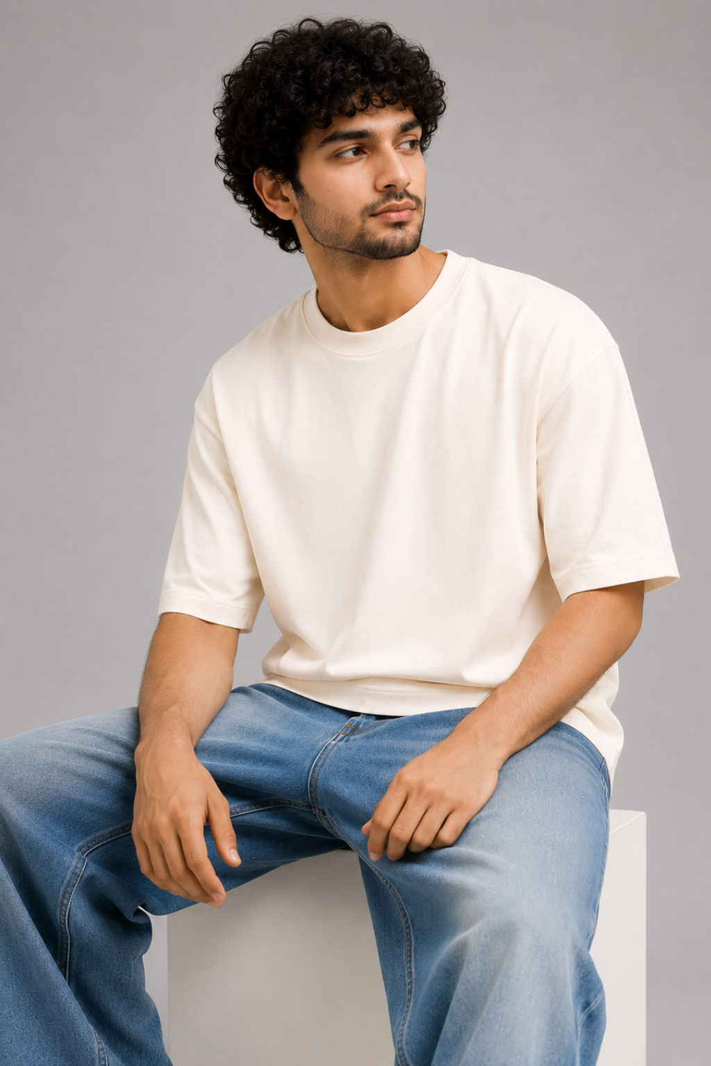 Oversized French Terry T-shirt –Sandy