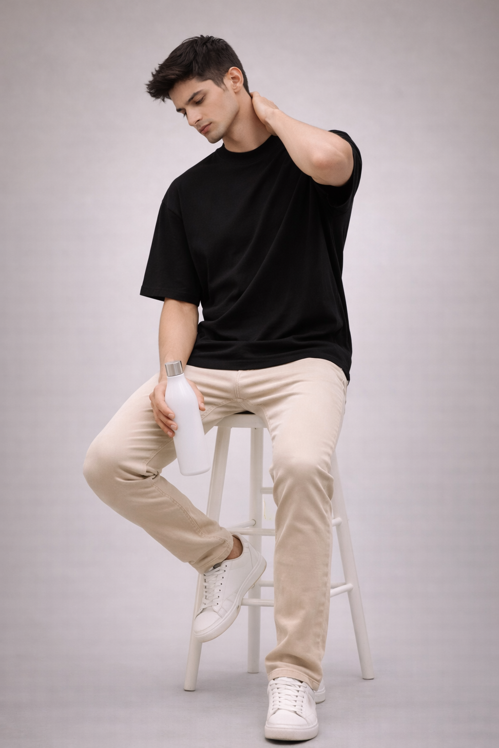 Mens oversized tshirt black