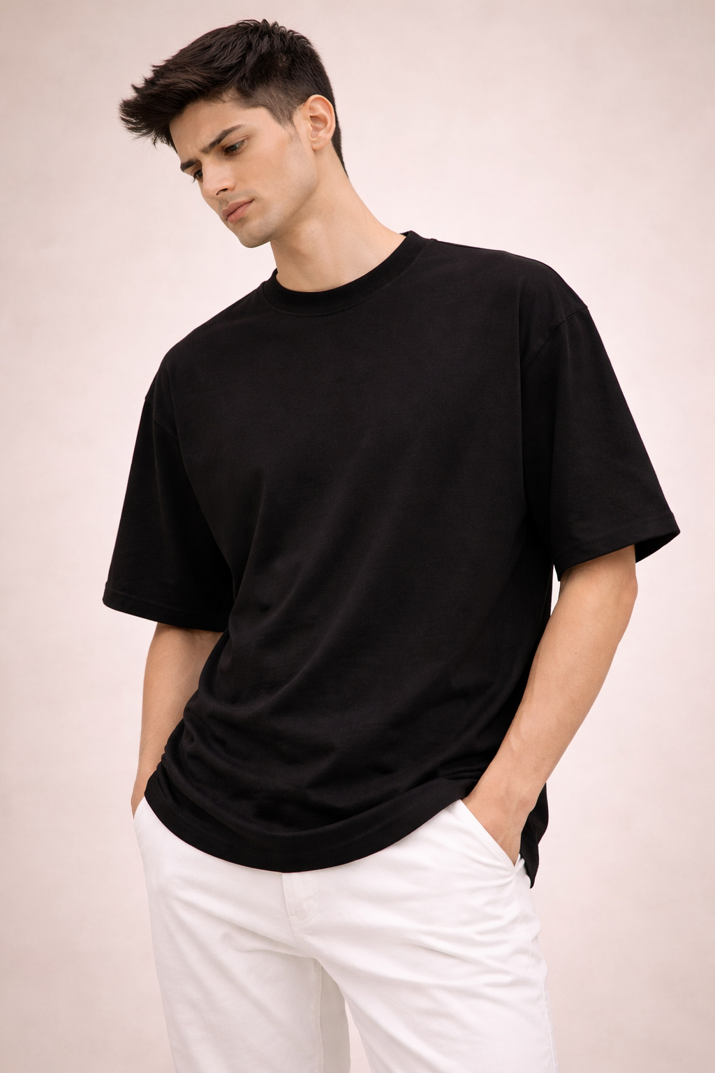 Mens oversized tshirt black