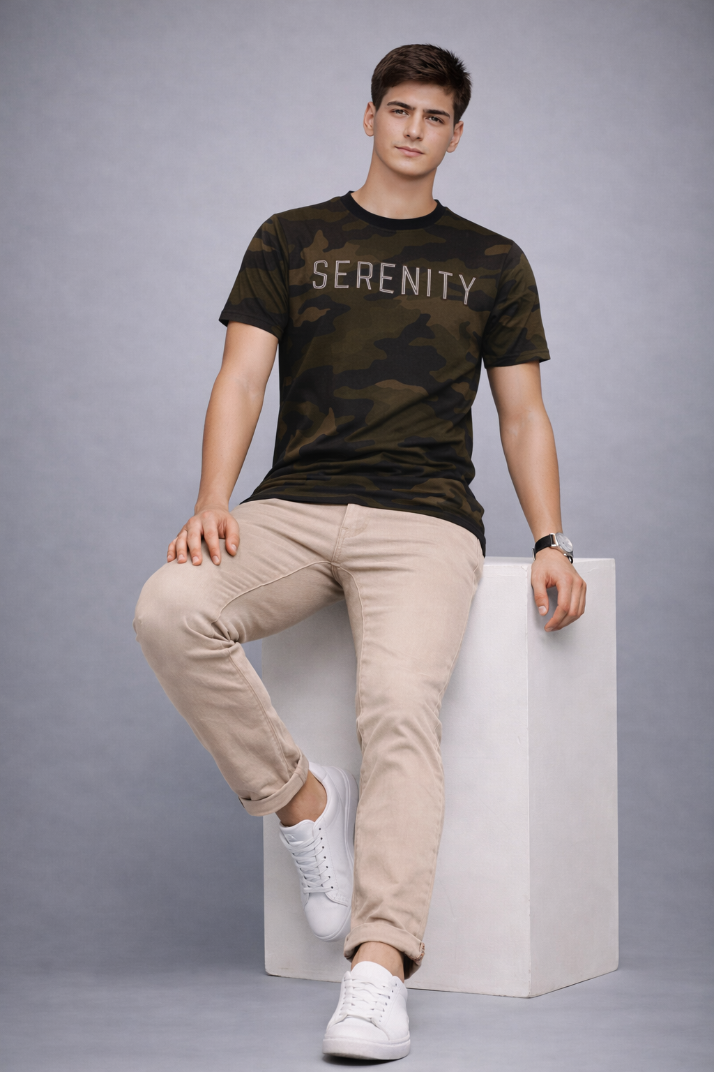 Mens regular fit printed tshirt