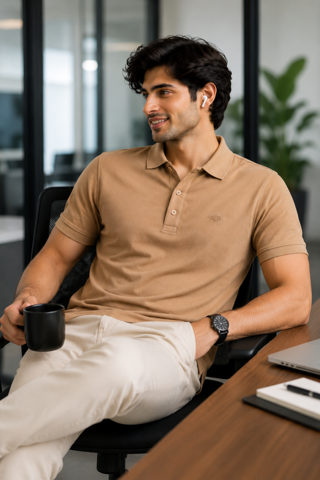 Mens collar t-shirt