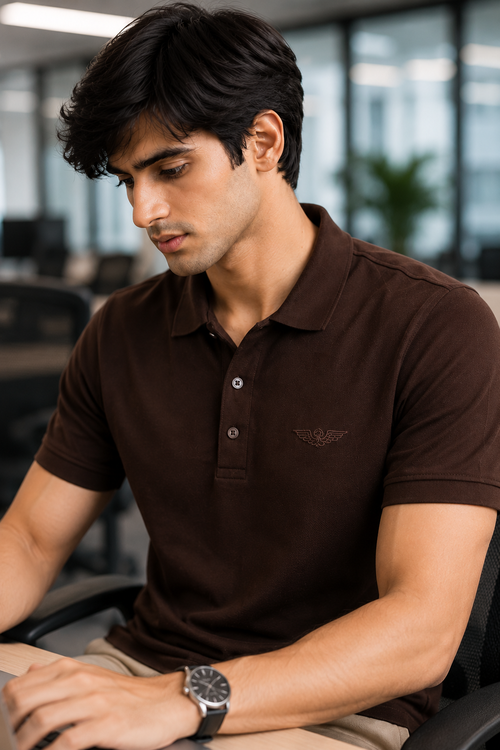 Mens collar t-shirt